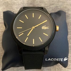 Lacoste Black Silicone Strap Watch